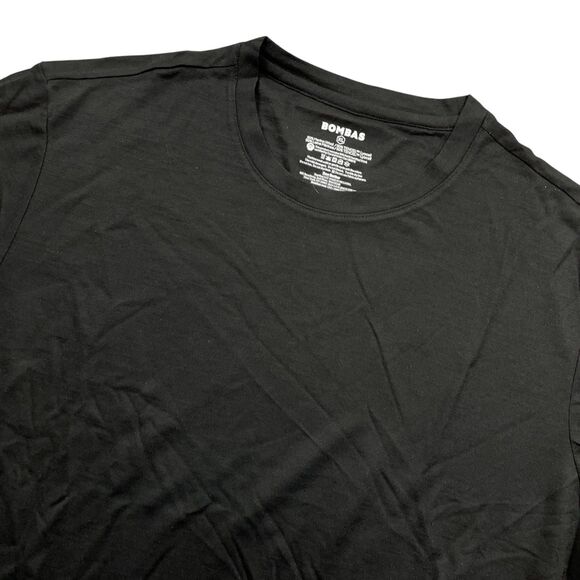 Bombas XL Black Short Sleeve T Shirt Wool Blend (so soft) - Picture 2 of 4